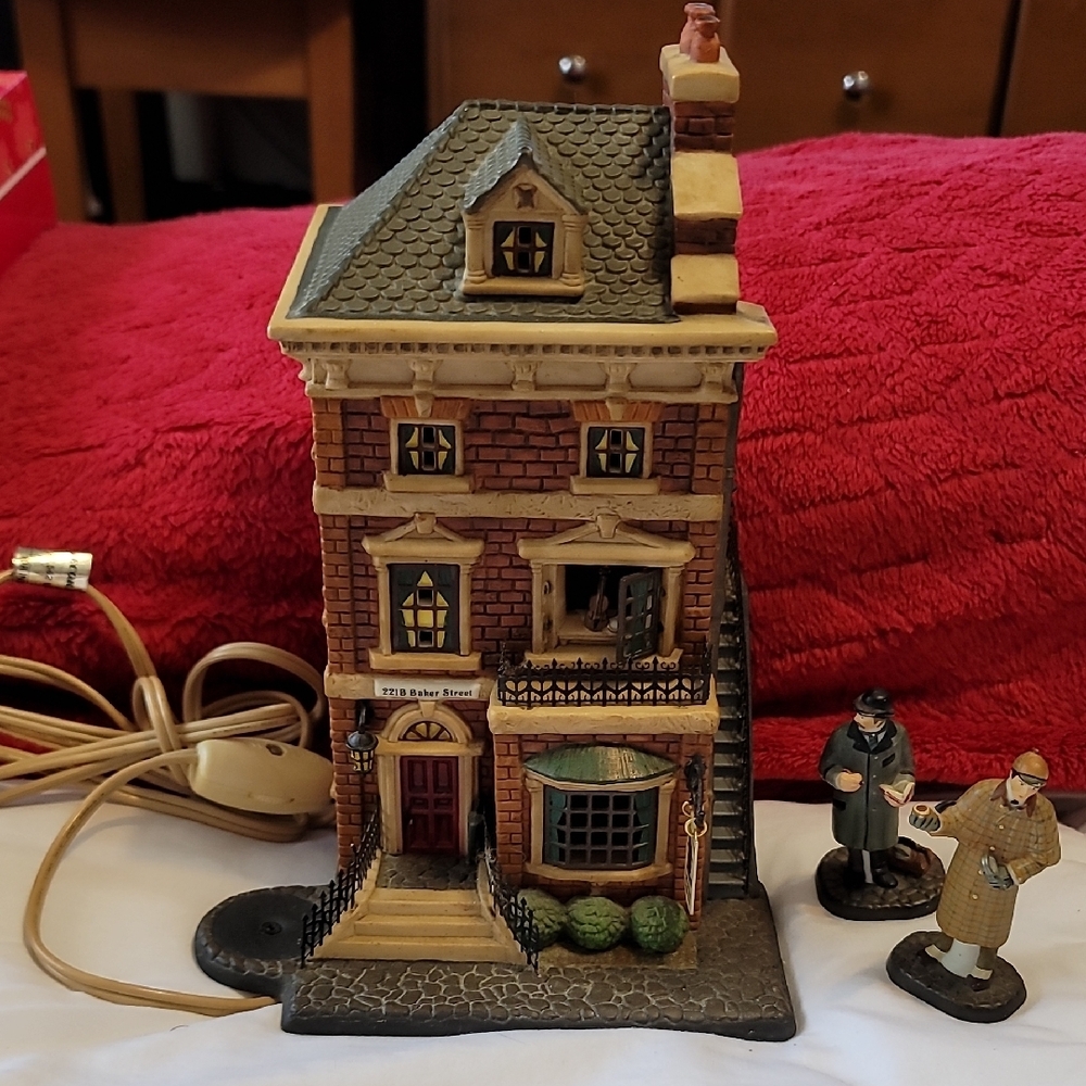 Department 56 Literary Classics Sherlock Holmes 221B Baker Street 58601 (Incompl